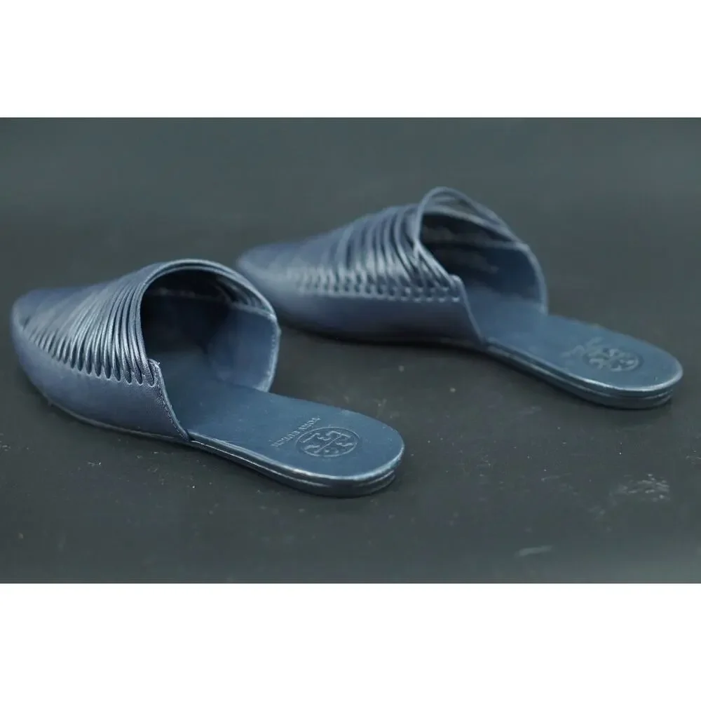 Tory Burch Sienna Woven Mules Slide Sandals Size 5.5 $298